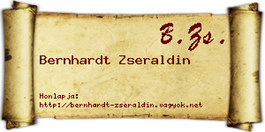 Bernhardt Zseraldin névjegykártya